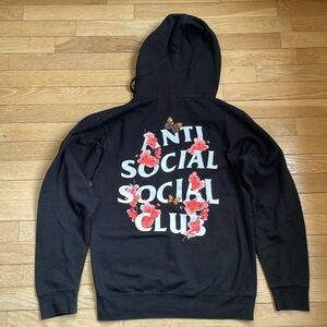 Mens XS sizing Anti Social Social Club kkoch flower hoodie sweatshirt